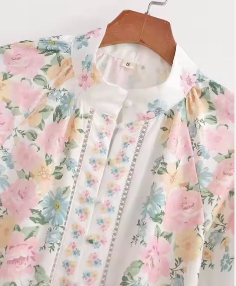 Women's Floral Print Midi Dress