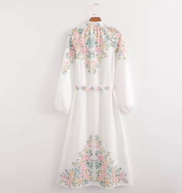 Women's Floral Print Midi Dress
