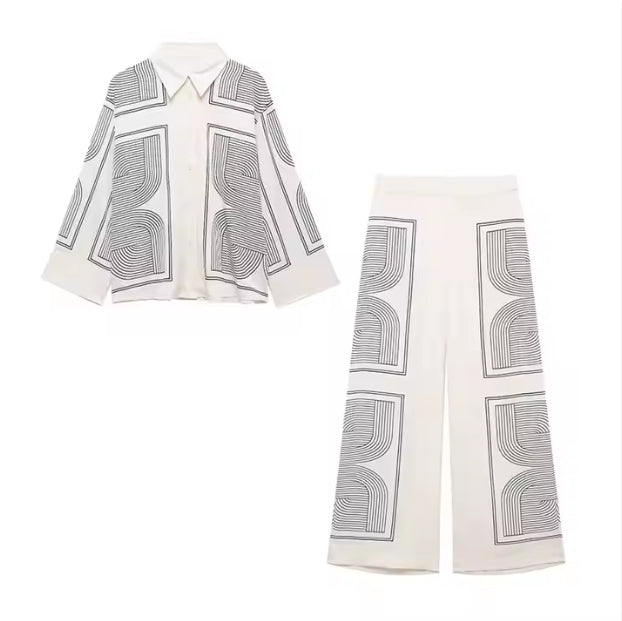 Women's Retro Twill Co-Ord Set