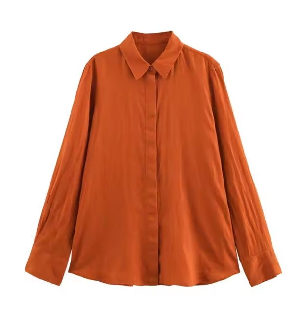 Rusted Color Co-Ord Set Linen