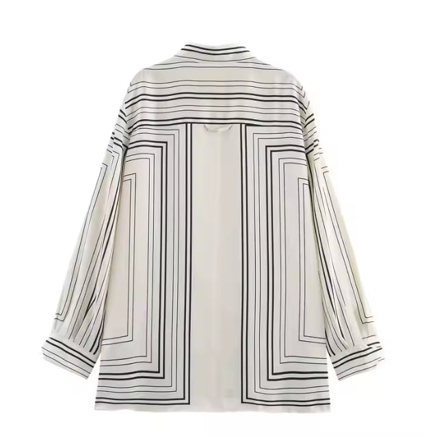 Vintage Geometric Blouse