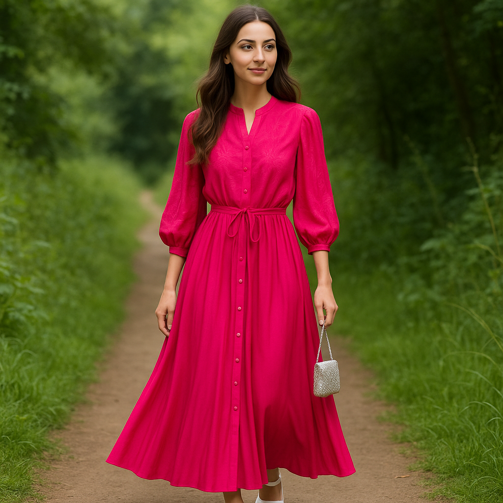 Pink Embroried Dress