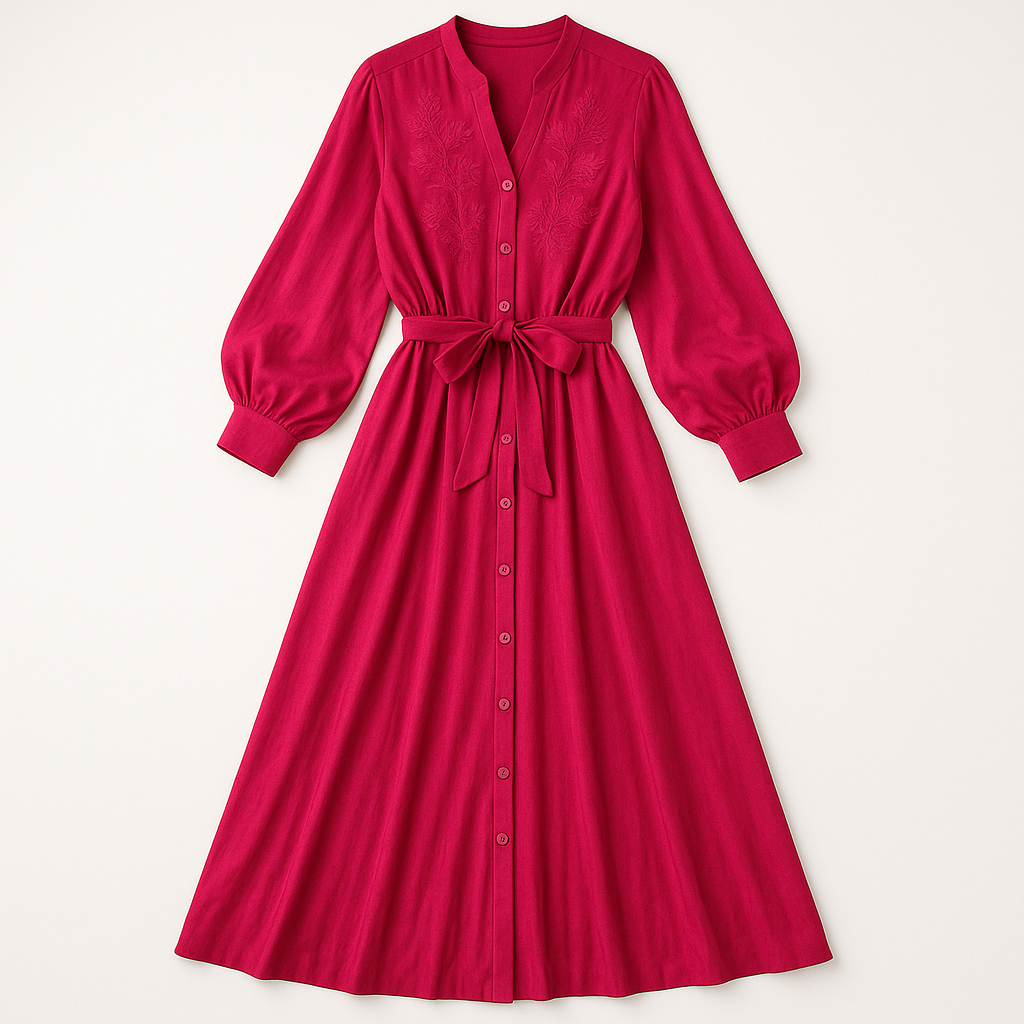 Pink Embroried Dress